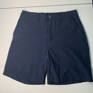 TravelSmith Flat Front Black Golf Shorts Men's 36